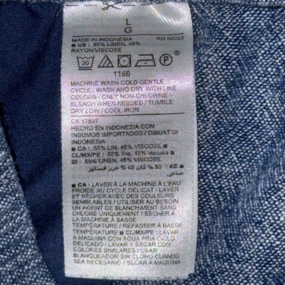 Old Navy Blue Jean Shorts Relaxed Fit Elastic Waist - Picture 5 of 8